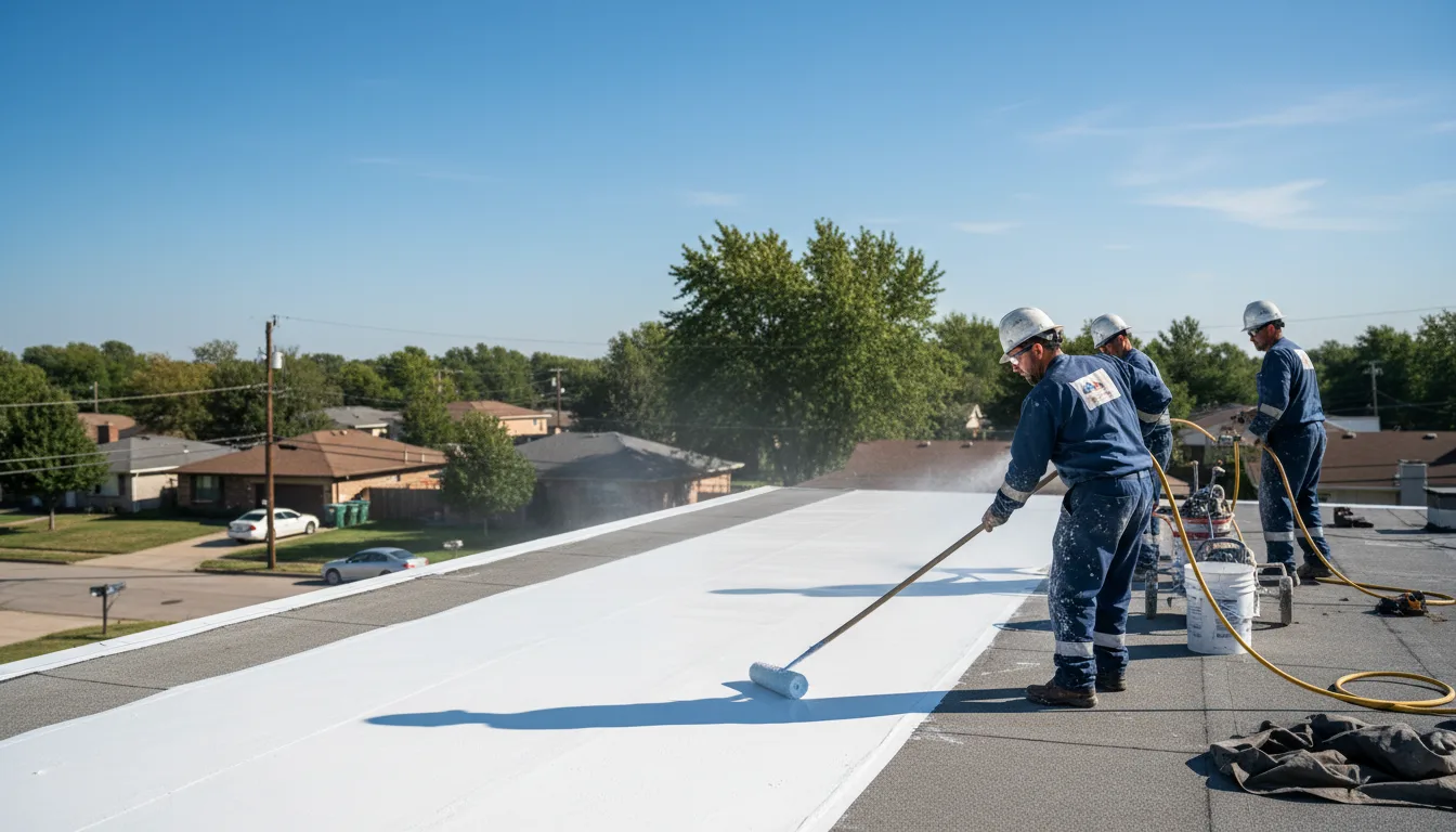 Commercial roof coating in Marshes Siding, KY near me